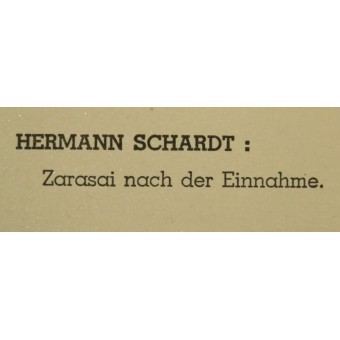 After captured of Zarasai ( Lithuania), Maler im Osten, Hermann Schardt. Espenlaub militaria